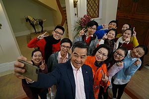 The 10 energetic students from schools run by the Tung Wah Group of Hospitals did not shy away from the camera at all.