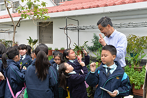 The children were eager to take pictures of me.