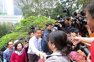 My wife and I shook hands with visitors to Government House on its Open Day today.