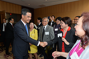 Meeting with the Hong Kong community in Toronto.