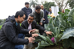 農場設置有機耕作示範園圃，並不時舉辦講座及工作坊，為農友作技術示範。