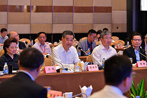 I and the delegation exchanging views with the Secretary of the CPC Foshan Municipal Committee, Mr Lu Yi, on the development of the Guangdong-Hong Kong-Macao Bay Area.