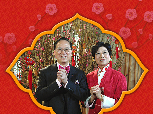 Chief Executive Donald TSANG Yam-kuen and Mrs. TSANG